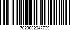 Código de barras (EAN, GTIN, SKU, ISBN): '7020002347739'