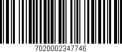 Código de barras (EAN, GTIN, SKU, ISBN): '7020002347746'