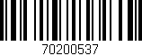 Código de barras (EAN, GTIN, SKU, ISBN): '70200537'