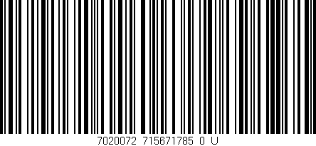 Código de barras (EAN, GTIN, SKU, ISBN): '7020072_715671785_0_U'