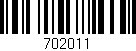 Código de barras (EAN, GTIN, SKU, ISBN): '702011'