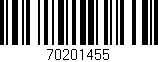 Código de barras (EAN, GTIN, SKU, ISBN): '70201455'