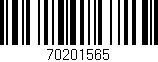 Código de barras (EAN, GTIN, SKU, ISBN): '70201565'