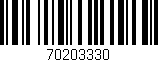 Código de barras (EAN, GTIN, SKU, ISBN): '70203330'