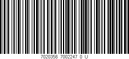 Código de barras (EAN, GTIN, SKU, ISBN): '7020356_7002247_0_U'