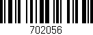 Código de barras (EAN, GTIN, SKU, ISBN): '702056'
