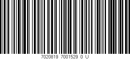 Código de barras (EAN, GTIN, SKU, ISBN): '7020819_7001529_0_U'