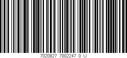 Código de barras (EAN, GTIN, SKU, ISBN): '7020827_7002247_0_U'