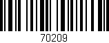 Código de barras (EAN, GTIN, SKU, ISBN): '70209'
