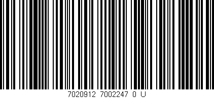 Código de barras (EAN, GTIN, SKU, ISBN): '7020912_7002247_0_U'