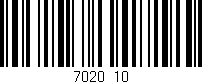 Código de barras (EAN, GTIN, SKU, ISBN): '7020/10'