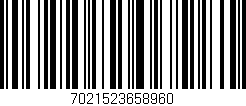 Código de barras (EAN, GTIN, SKU, ISBN): '7021523658960'