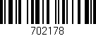 Código de barras (EAN, GTIN, SKU, ISBN): '702178'