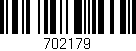 Código de barras (EAN, GTIN, SKU, ISBN): '702179'