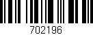 Código de barras (EAN, GTIN, SKU, ISBN): '702196'
