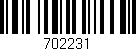 Código de barras (EAN, GTIN, SKU, ISBN): '702231'