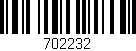 Código de barras (EAN, GTIN, SKU, ISBN): '702232'