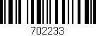 Código de barras (EAN, GTIN, SKU, ISBN): '702233'