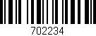 Código de barras (EAN, GTIN, SKU, ISBN): '702234'