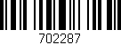 Código de barras (EAN, GTIN, SKU, ISBN): '702287'