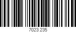 Código de barras (EAN, GTIN, SKU, ISBN): '7023.235'