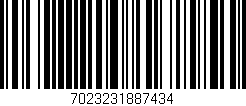 Código de barras (EAN, GTIN, SKU, ISBN): '7023231887434'