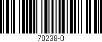 Código de barras (EAN, GTIN, SKU, ISBN): '70238-0'