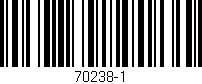 Código de barras (EAN, GTIN, SKU, ISBN): '70238-1'
