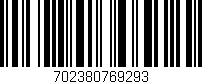 Código de barras (EAN, GTIN, SKU, ISBN): '702380769293'