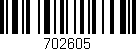 Código de barras (EAN, GTIN, SKU, ISBN): '702605'