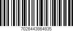 Código de barras (EAN, GTIN, SKU, ISBN): '7026443864835'