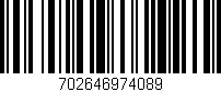 Código de barras (EAN, GTIN, SKU, ISBN): '702646974089'