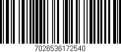 Código de barras (EAN, GTIN, SKU, ISBN): '7026536172540'