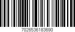 Código de barras (EAN, GTIN, SKU, ISBN): '7026536183690'