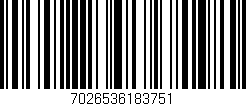 Código de barras (EAN, GTIN, SKU, ISBN): '7026536183751'