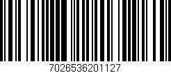 Código de barras (EAN, GTIN, SKU, ISBN): '7026536201127'