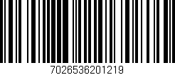 Código de barras (EAN, GTIN, SKU, ISBN): '7026536201219'