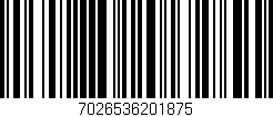 Código de barras (EAN, GTIN, SKU, ISBN): '7026536201875'