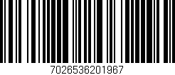 Código de barras (EAN, GTIN, SKU, ISBN): '7026536201967'