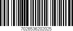 Código de barras (EAN, GTIN, SKU, ISBN): '7026536202025'