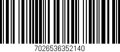 Código de barras (EAN, GTIN, SKU, ISBN): '7026536352140'