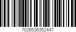 Código de barras (EAN, GTIN, SKU, ISBN): '7026536352447'