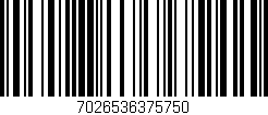 Código de barras (EAN, GTIN, SKU, ISBN): '7026536375750'