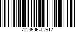 Código de barras (EAN, GTIN, SKU, ISBN): '7026536402517'
