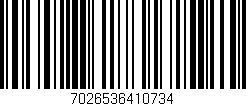 Código de barras (EAN, GTIN, SKU, ISBN): '7026536410734'