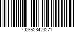 Código de barras (EAN, GTIN, SKU, ISBN): '7026536428371'