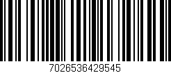 Código de barras (EAN, GTIN, SKU, ISBN): '7026536429545'