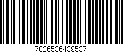 Código de barras (EAN, GTIN, SKU, ISBN): '7026536439537'