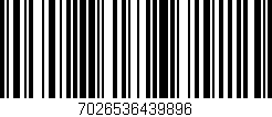 Código de barras (EAN, GTIN, SKU, ISBN): '7026536439896'