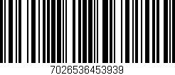 Código de barras (EAN, GTIN, SKU, ISBN): '7026536453939'